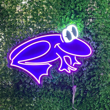 Adorable UV - printed Purple Frog LED Neon Light, Great for Home & Party Wall Decoration, Sweet Gift for Nature Enthusiasts