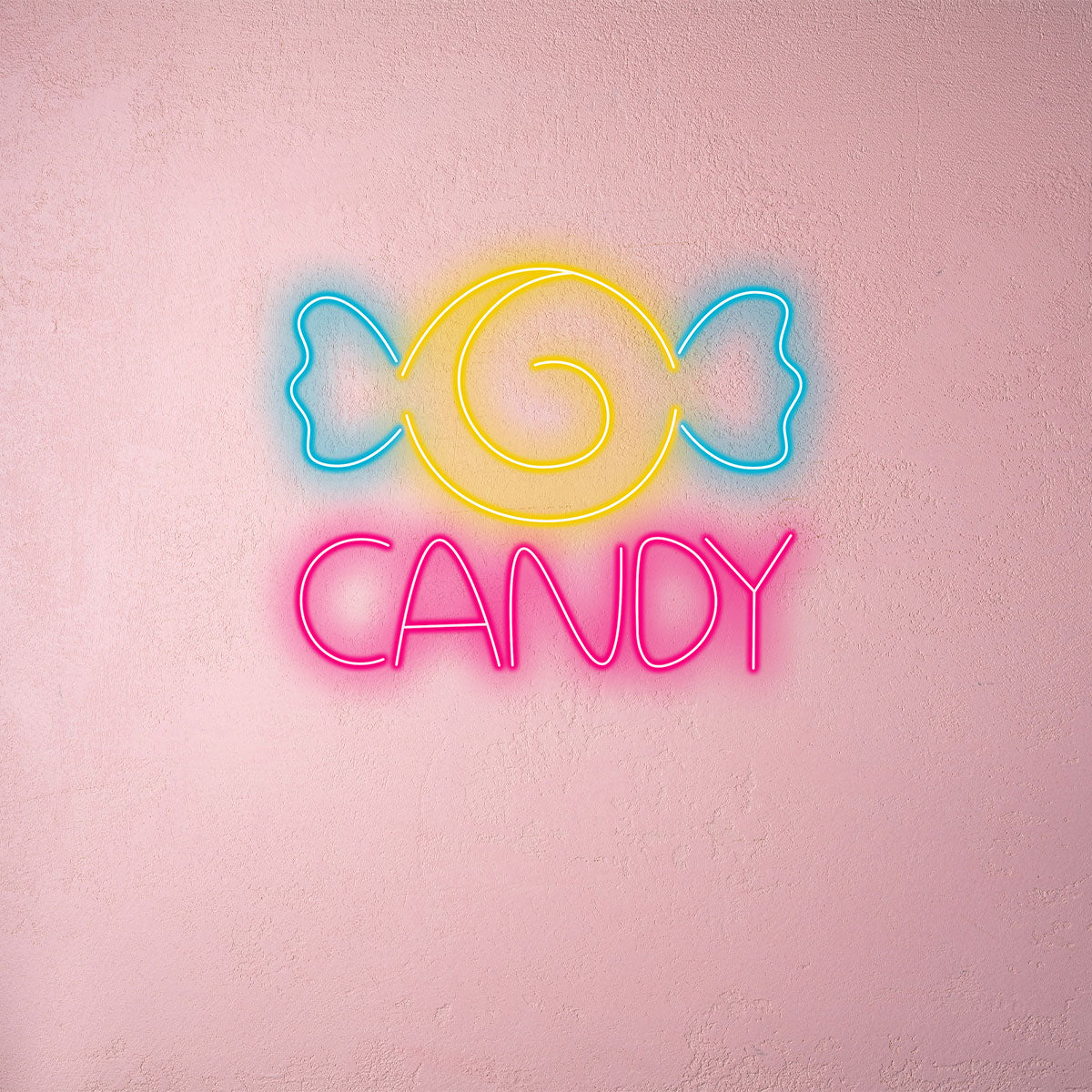 Candy Neon Sign for Wall Decor – LED Neon Light for Kids Room, Candy Shop, Party Backdrop – Cute Colorful Neon Wall Art for Girls Bedroom, Bakery, Sweet Bar