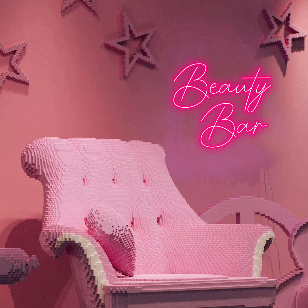 Bright Pink “Beauty Salon” Neon Sign for Beauty Business, Shop Decor, Gift