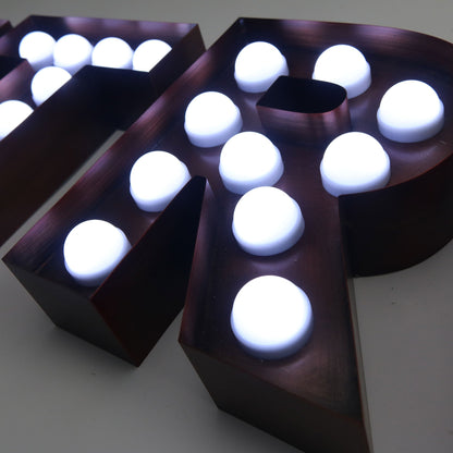Custom Size 3ft 4ft 5ft 6ft Marquee Letters Wedding Marry Me LED Bulbs Illuminated Letters