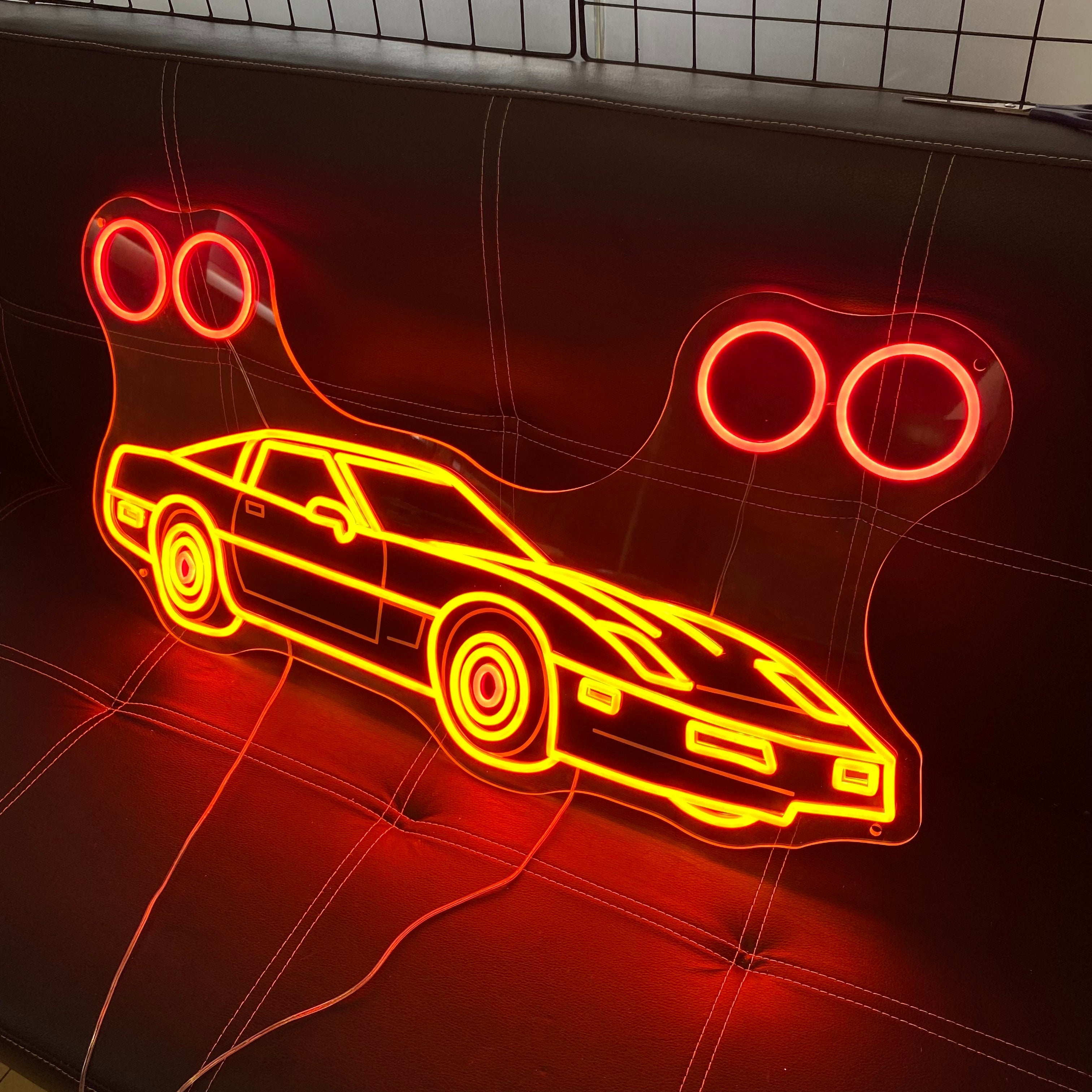 Car Neon Light Sign Custom LED Decorative Sign for Car Interior Exterior, Aesthetic Automotive Light Strip for Door Dashboard Trunk
