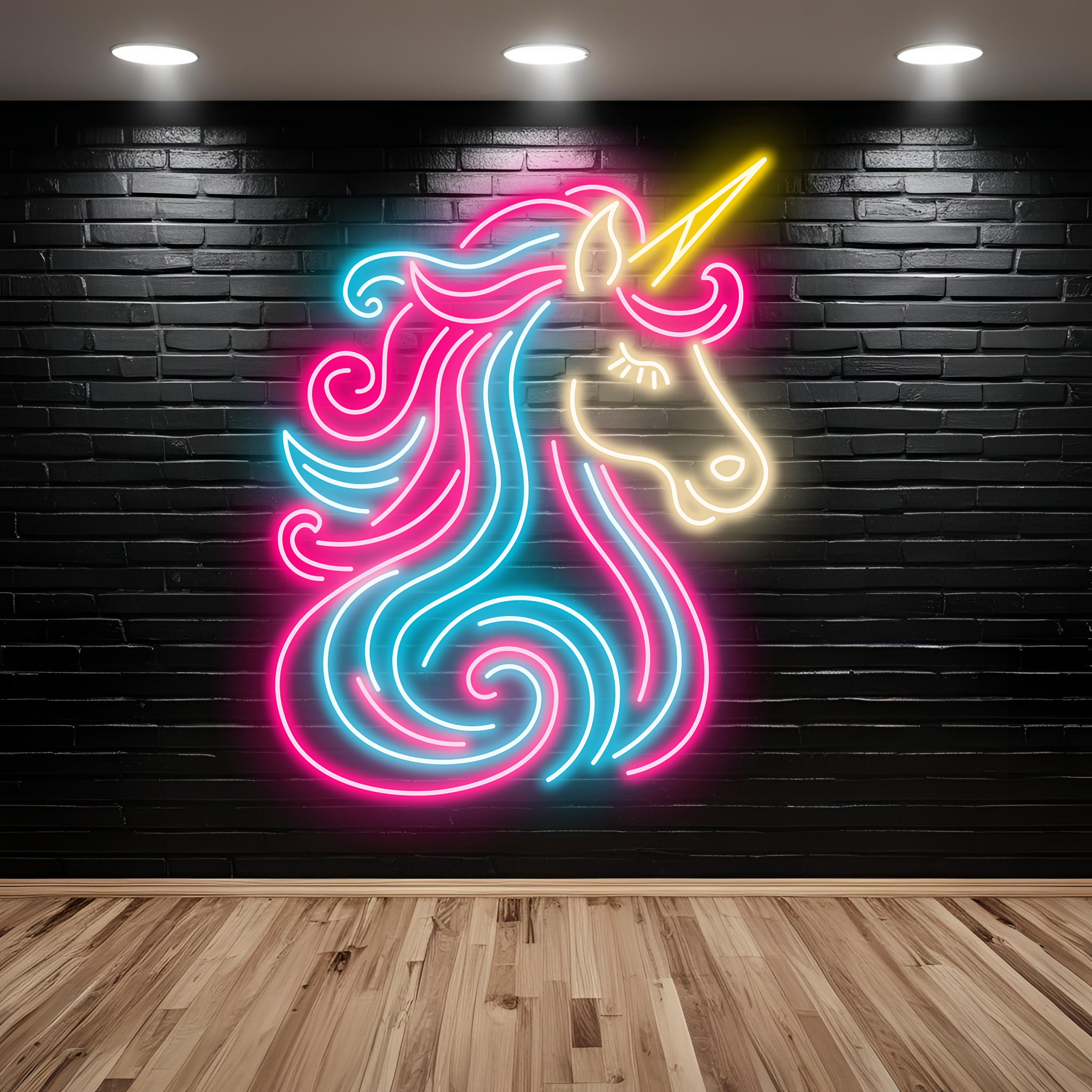 Unicorn Neon Sign, Colorful Unicorn Neon Lights, Custom Gifts, Bar Decor, Wall Decor, Perfect for Photoshoots, UV Print Lights