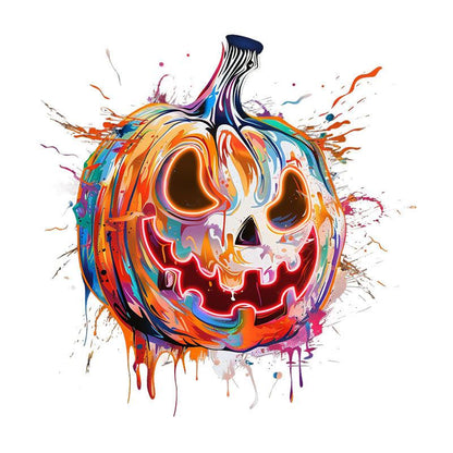 Colorful Pumpkin Face Neon LED Light – Fun Halloween Party Decor