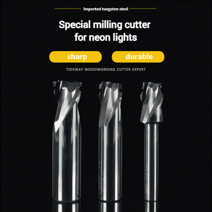 6/8/12mm Milling Cutter 6mm 10mm Shank Avaliable CNC Carving Bit Neon Sign Led Acrylic Slotting Knife