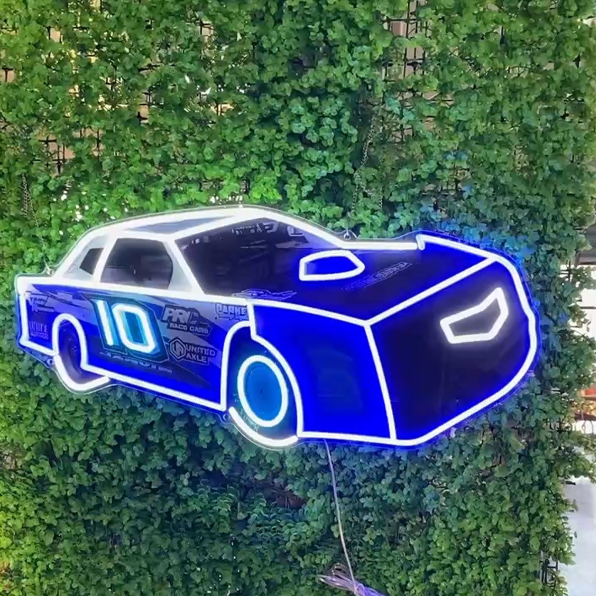 Blue Car Shaped LED Neon Sign for Car Enthusiast Room Decor,Car Themed Neon Sign for Boys Room Wall Decor,USB Powered Car Lover Gifts for Teens