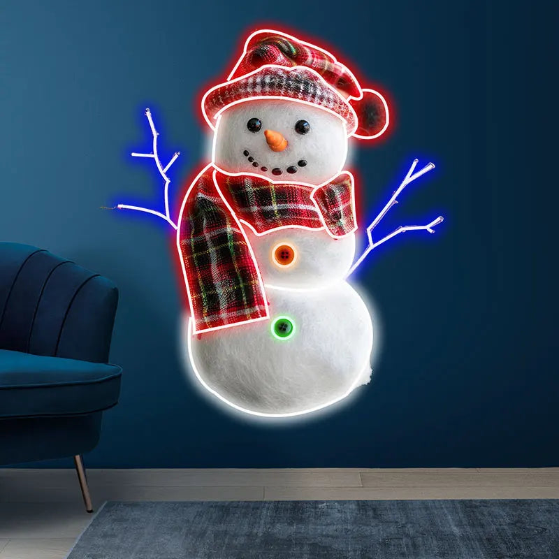 Christmas Snowman LED Neon Sign