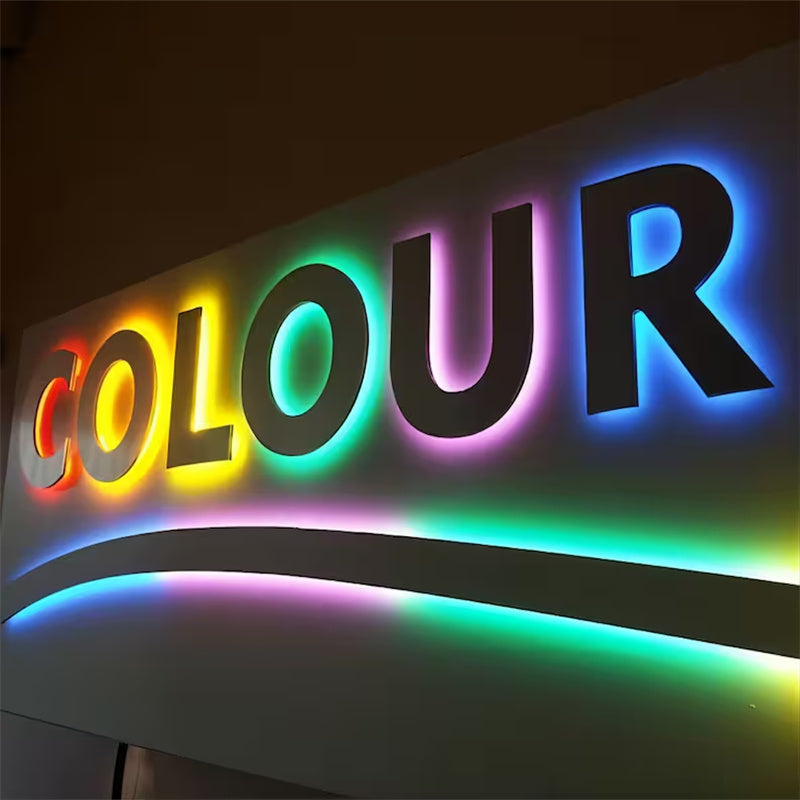 Custom Backlit Channel Letters - 3D LED Illuminated Signs for Business Storefront & Indoor Wall Decor