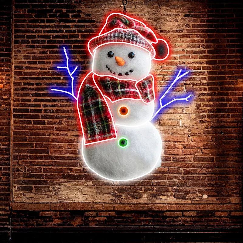 Christmas Snowman LED Neon Sign