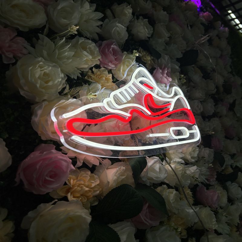 Sneaker Neon Sign - Custom LED Shoe Wall Light for Sneakerheads, Bedroom Decor, Game Room, Man Cave, Store Display