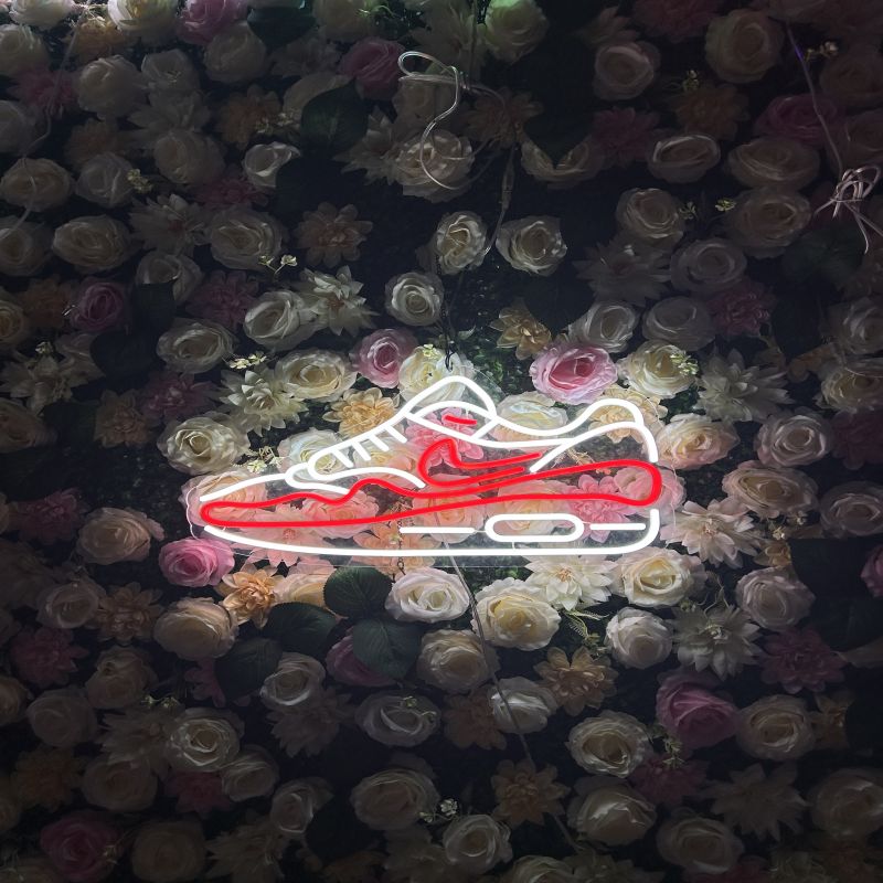 Sneaker Neon Sign - Custom LED Shoe Wall Light for Sneakerheads, Bedroom Decor, Game Room, Man Cave, Store Display