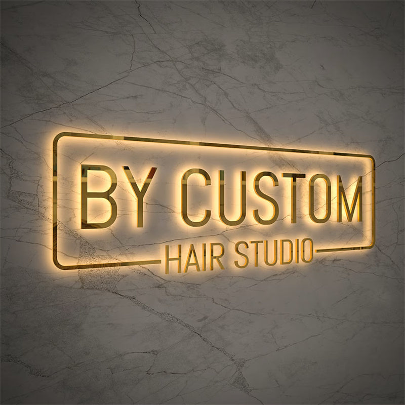 Custom Backlit Channel Letters - 3D LED Illuminated Signs for Business Storefront & Indoor Wall Decor