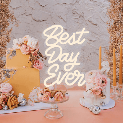 BEST DAY EVER neon signs