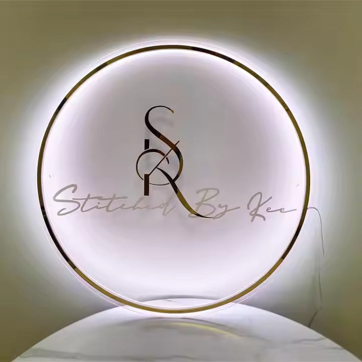 Customized Golden Stainless Steel 3D Metal Name Sign Business Letter Logo Gold Electronic Channel Letter