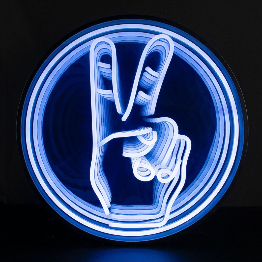 Custom Infinity Mirror LED Wall Decor | 3D Illusion Mirror Light for Bedroom, Gaming Setup, Party & Modern Home Decoration