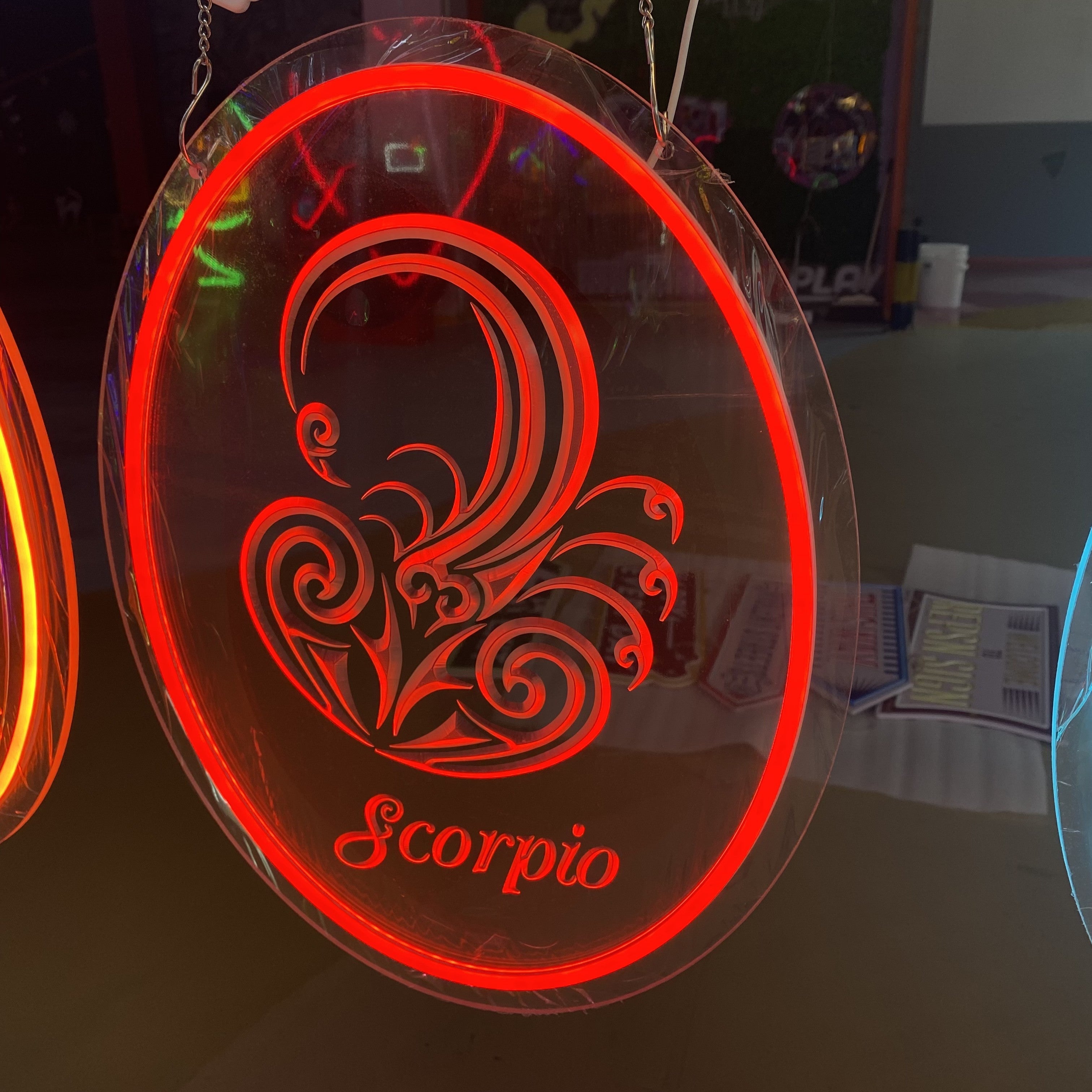 Scorpio 3D Engraved Neon Sign – Zodiac LED Sign for Astrology Lovers, Unique Home Décor & Gift Idea