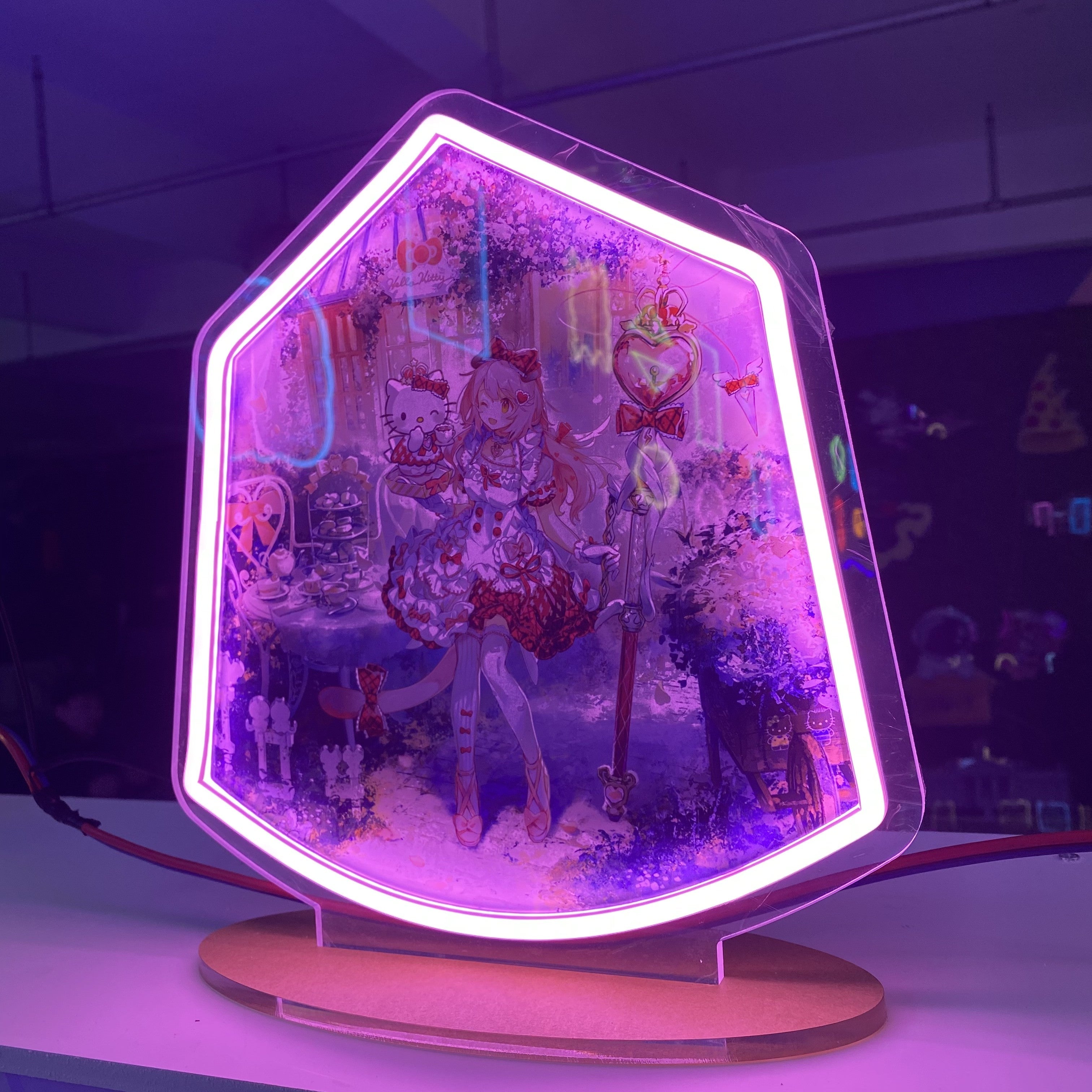 Anime Neon Sign | Kawaii Aesthetic LED Light for Room Decor | Cute Anime Girl Wall Art