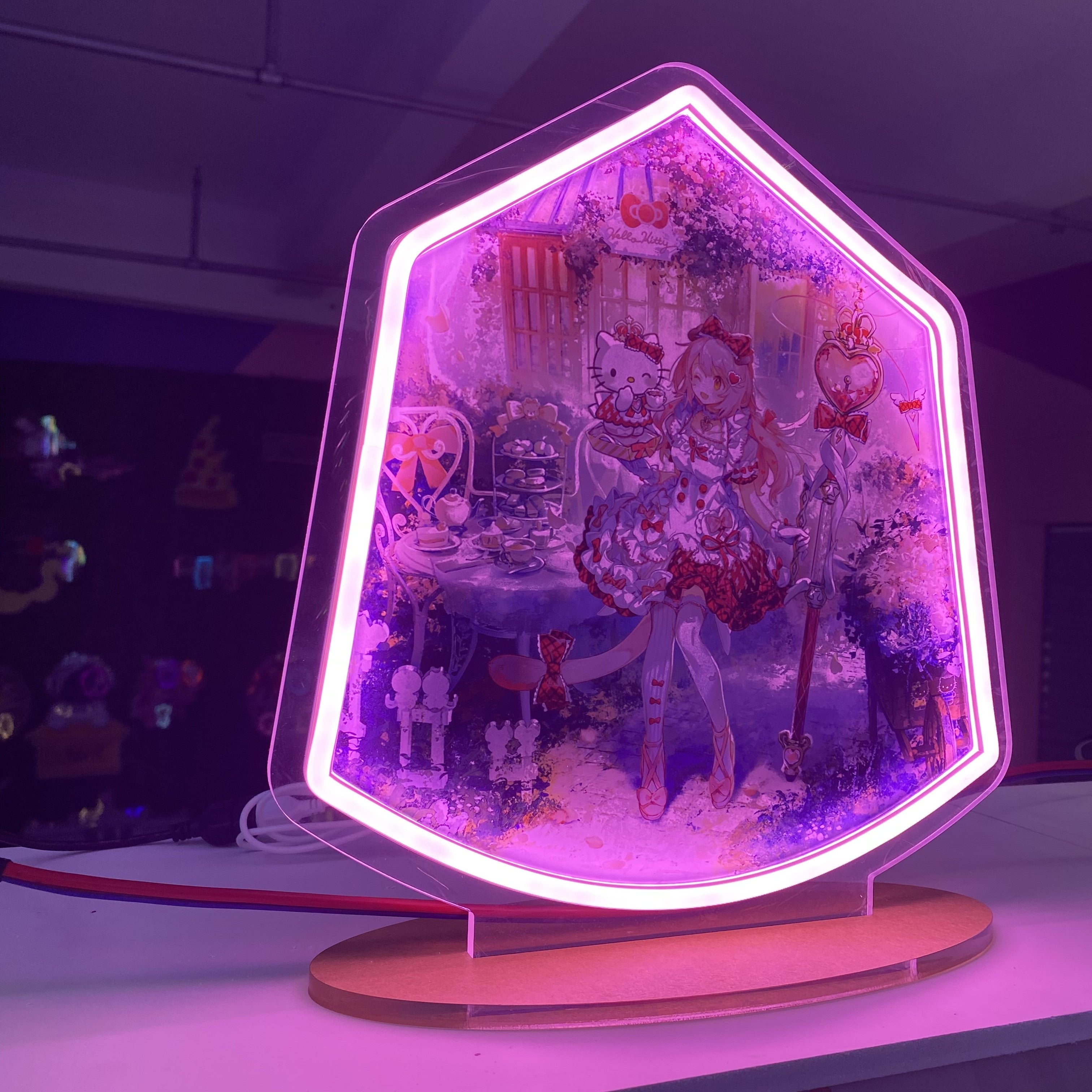 Anime Neon Sign | Kawaii Aesthetic LED Light for Room Decor | Cute Anime Girl Wall Art