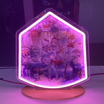 Anime Neon Sign | Kawaii Aesthetic LED Light for Room Decor | Cute Anime Girl Wall Art
