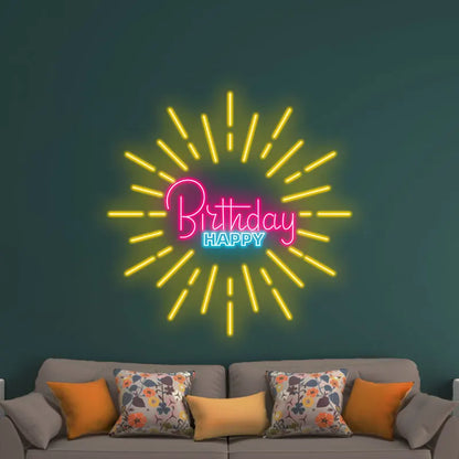 Birthday Glow Sign – Add a festive touch to any celebration with this bright "Happy Birthday" sign, ideal for birthday moments