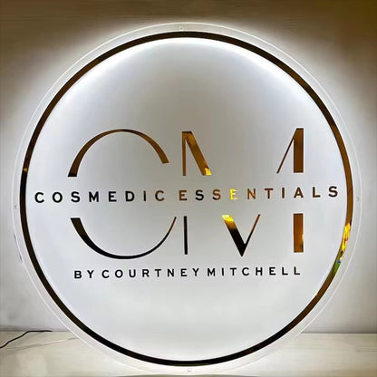 Custom Backlit Acrylic Sign Personalzied Decor for Shop