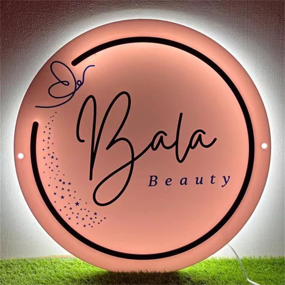 Custom LED Backlit Sign for Business Logo, Storefront Wall Decor, Personalized Lighted Sign for Shops, Cafes, Offices, Events