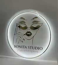 Custom Backlit LED Business Sign – Personalized Illuminated Wall Sign for Storefront, Office, Salon, Café, or Retail Shop – Acrylic Lighted Logo Sign for Indoor Branding and Advertising