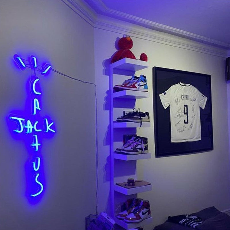Cactus Jack Neon Sign - LED Wall Light for Hypebeast Room Decor, Rap Fan Gift, Gaming Setup, Street Style Vibe