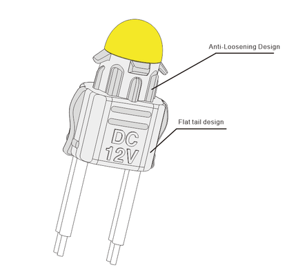 9mm  LED Perforated Light 50pcs LED Through-hole Module