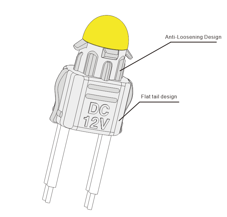 9mm  LED Perforated Light 50pcs LED Through-hole Module
