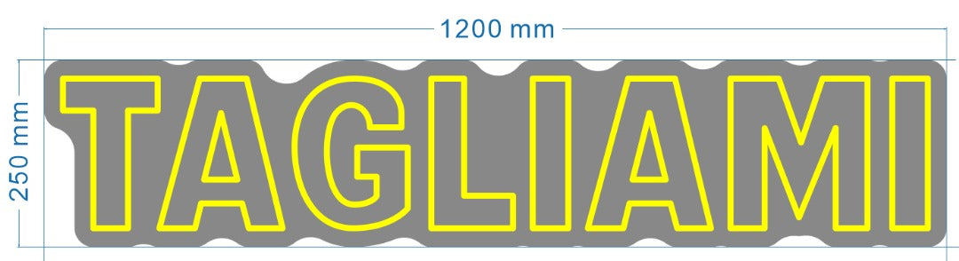 acrylic neon signs *2pcs