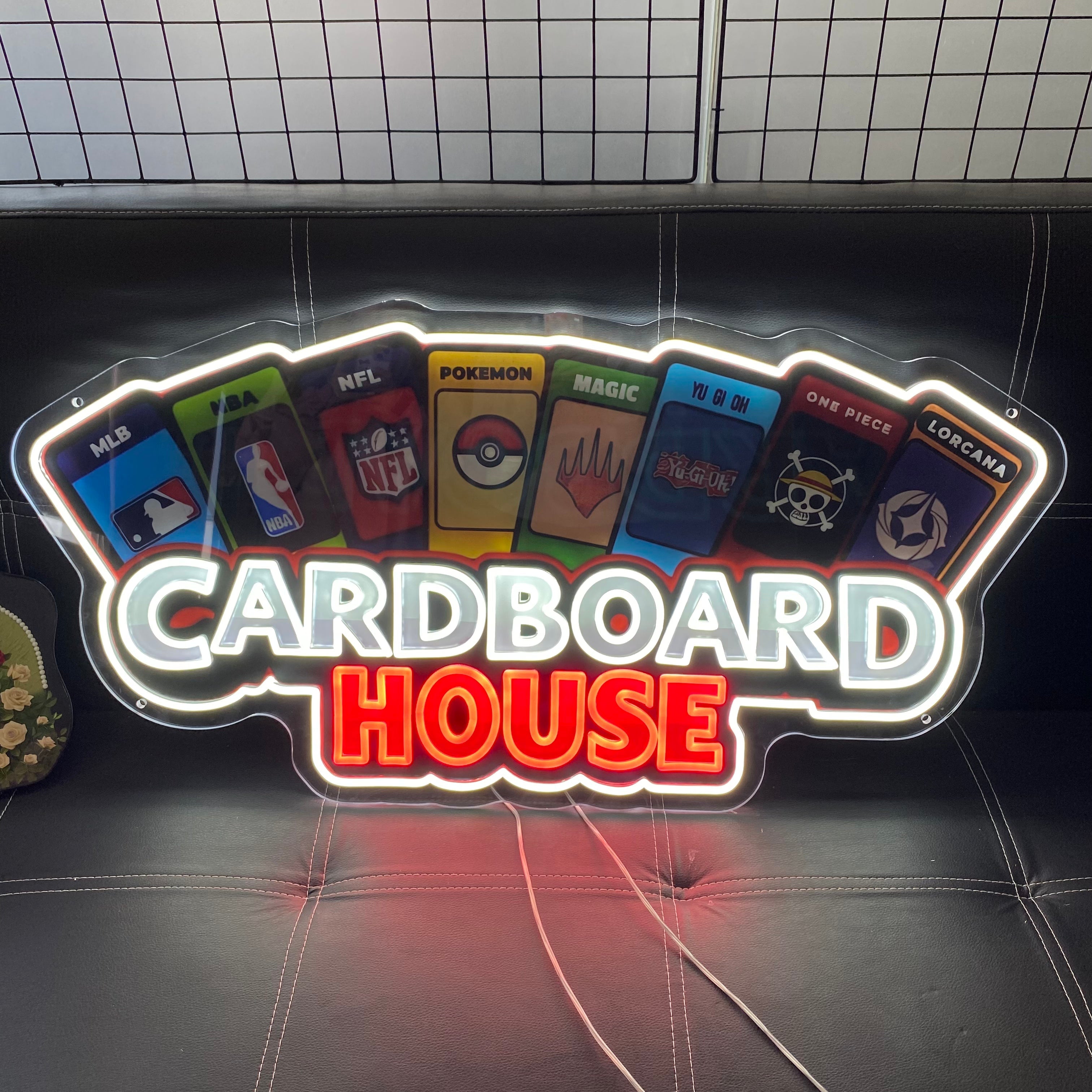 Personalized LED Neon Sign,Colorful Sports & Gaming Badge Light, Gaming Events Decor,Perfect for Card Collectors' Den
