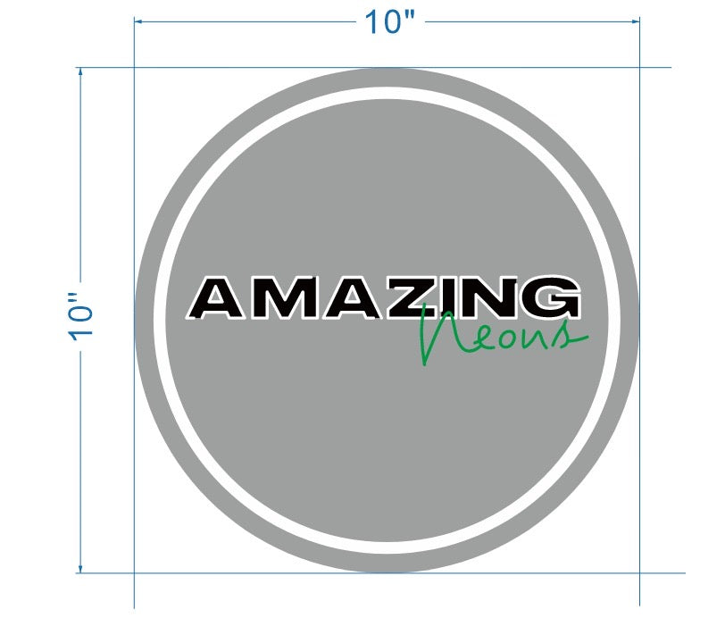 amazing neon+ frosted acrylic backlit sign deposit