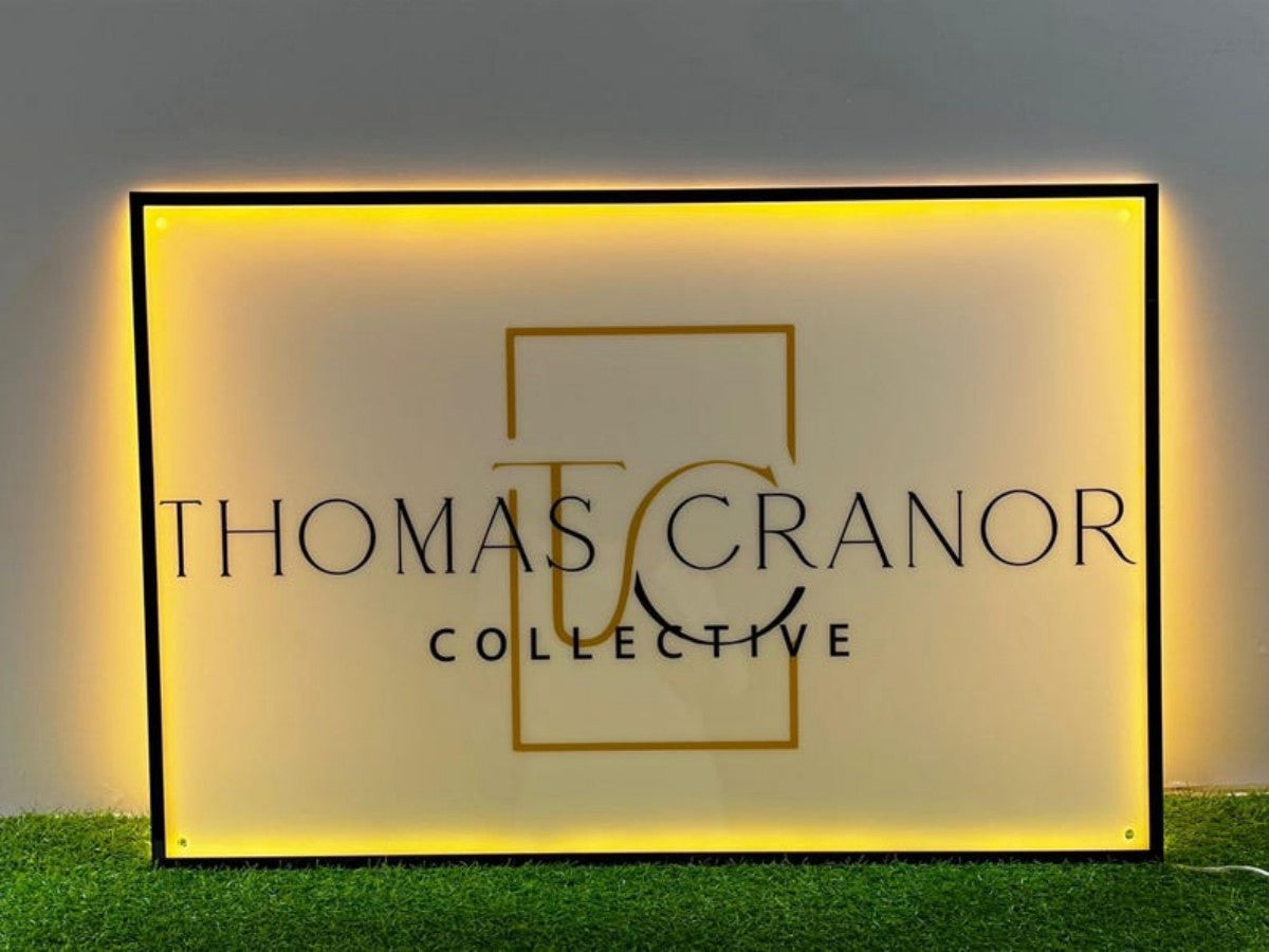 LED Backlit Name Sign – Personalized Acrylic Lighted Wall Sign for Home Decor, Wedding, Bar, Restaurant, Custom Logo Sign for Indoor Display and Branding